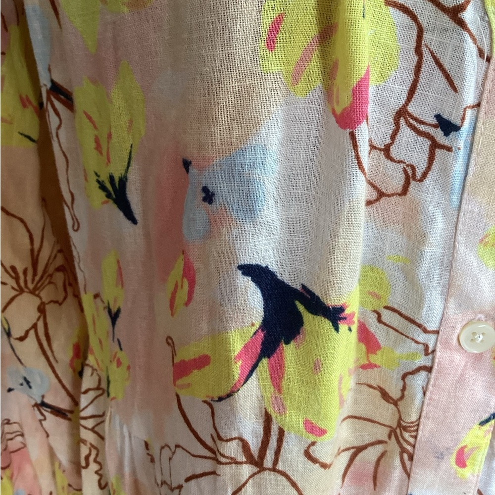Style & Co. Floral Yellow and Pink Dress 2X - Picture 4 of 13